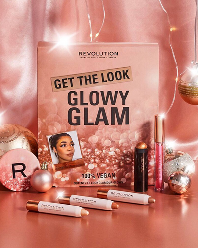  ‏Makeup Revolution Get The Look: Glowy Glam Makeup Gift ‏Set