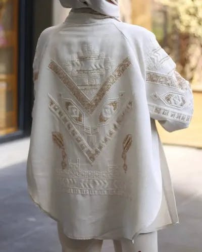 embroidered kimono